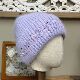 零点兰花秋冬款 兔毛针织帽子女时尚 百搭亲肤显脸小护耳毛线帽冷帽