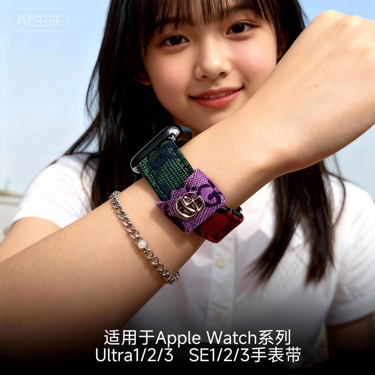 热销女表带适用苹果华为