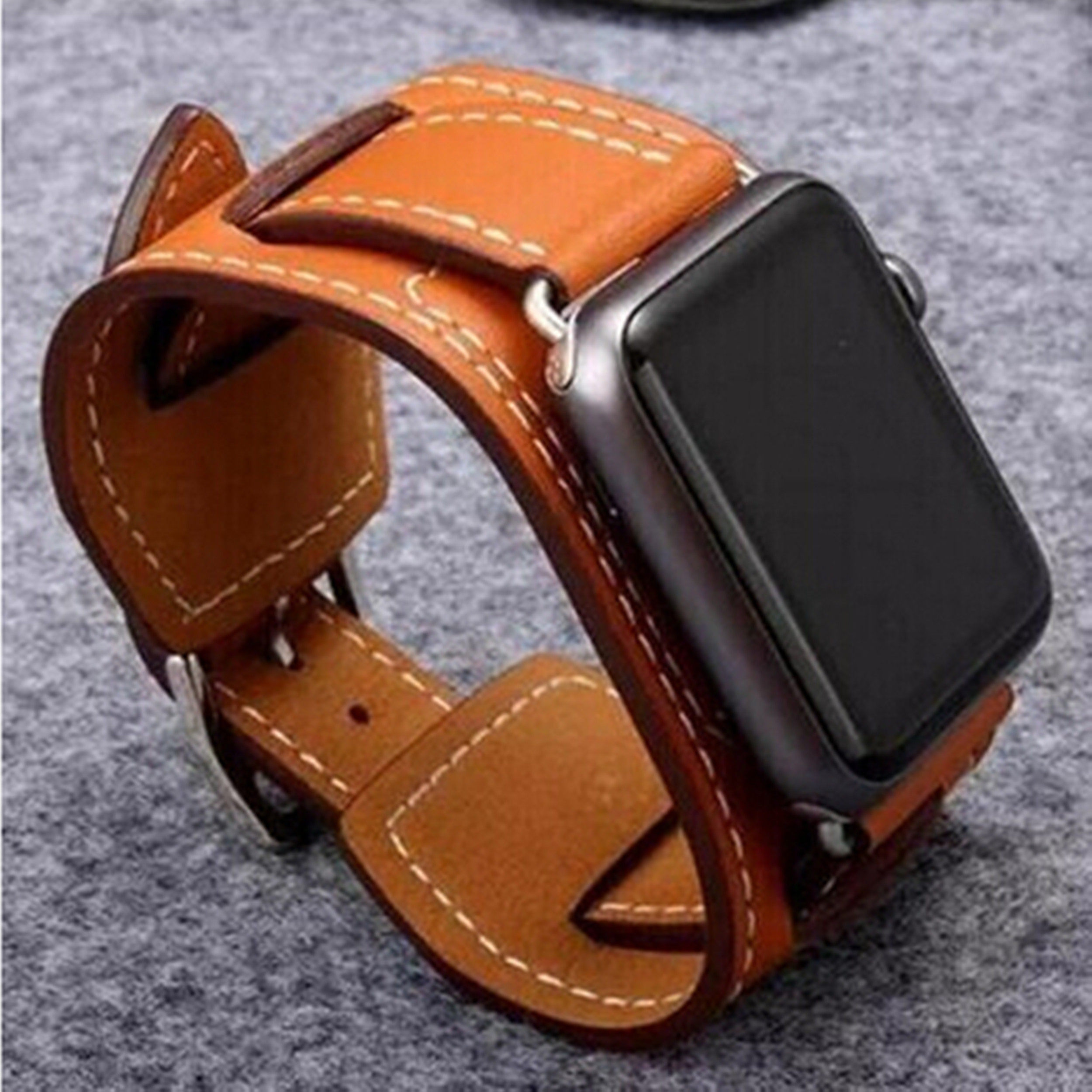 手镯款适用苹果手表s11表带apple watch10高端头层软牛皮iwatch98,智能设备,智能手表手环表带/腕带,淘宝优惠券,粉丝福利购,淘宝优惠卷