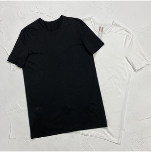 春夏新品复线经典修身一片式版型男装纯棉净色打底短袖tee恤黑白