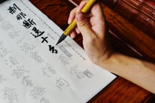 唐寅唐伯虎 落花诗 高清无缺字双钩描红毛笔半熟宣纸53张