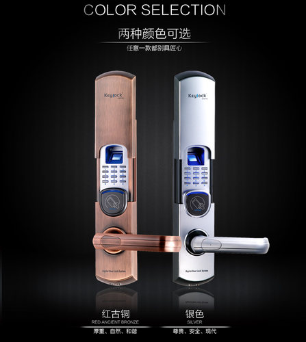 keylock/第吉尔digi指纹锁密码锁感应刷卡防盗门锁92款入户门锁