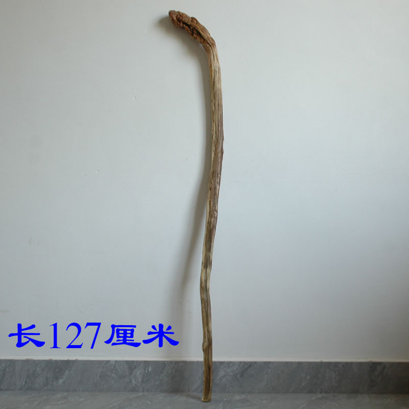 寻杖堂手工雕刻【裂纹黄荆木龙头拐杖】实用手杖 收藏品登山杖