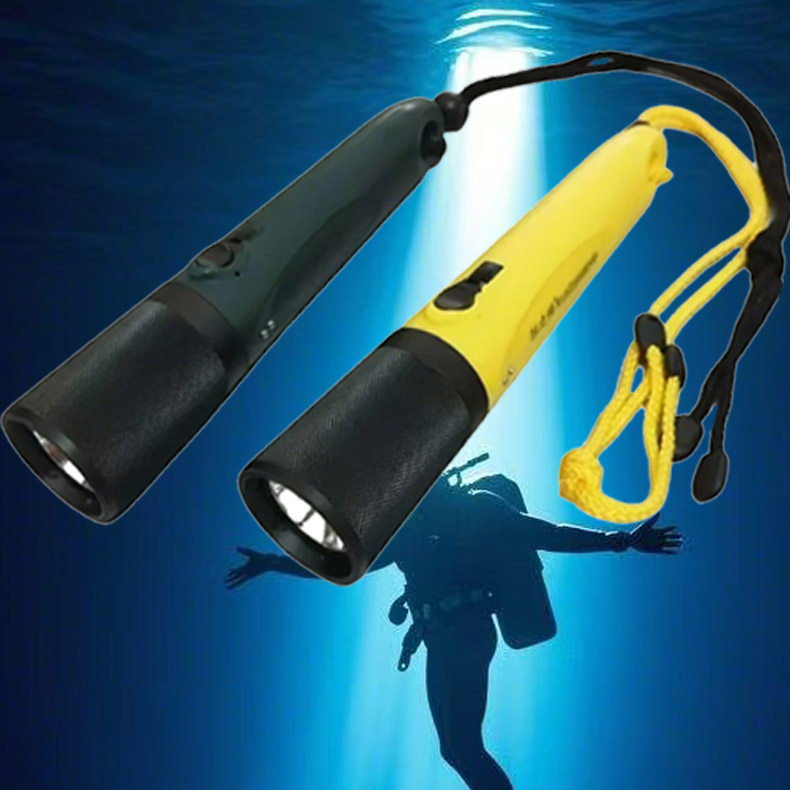 锐之恒H16水下手电筒大功率水下SFT70灯珠外置充电专业潜水