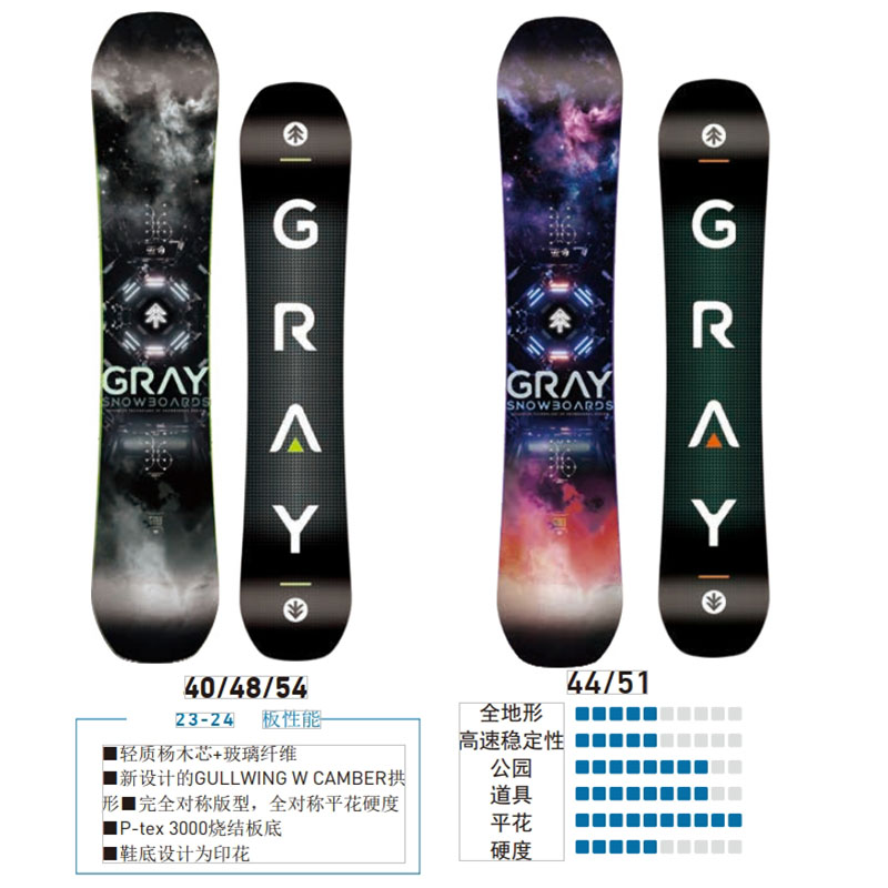 日本Gray滑雪板小树达人高速平花