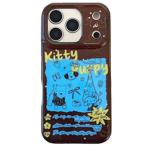 单层涂鸦西高地适用iphone17pomax苹果16pr手机壳15新款13卡通12