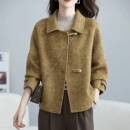 羊毛呢子外套 宽松显瘦双面绒羊毛大衣女中年女装 2025秋冬新款 韩版