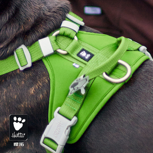 金毛七宝家 Hurtta悍拓周末勇士胸背二代 ECO带把手反光柔软炫彩