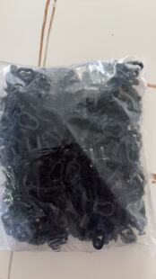 黑色蛇形帘轨道窗帘线珠顶侧装铝合金材质钉扣布带蛇形帘扣波帘