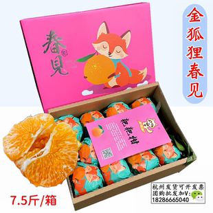 金狐狸耙耙柑春见特级整箱礼盒装甜嫩节日水果四川眉山柑橘子