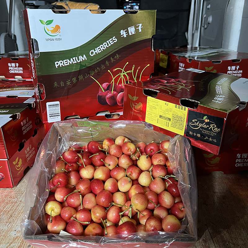 智利进口新鲜黄车厘子斯凯拉雷4J大果当季新鲜进口大樱桃