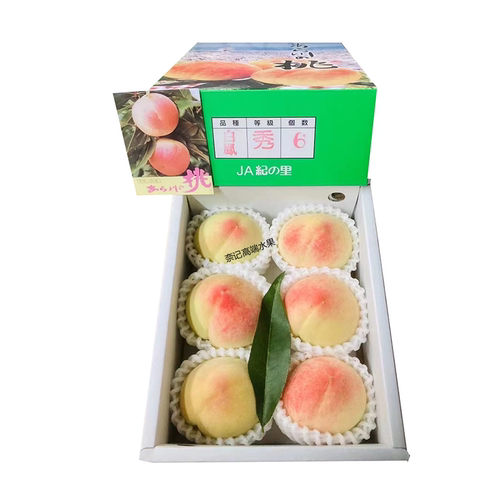 水蜜桃6颗中国大和歌山温室白