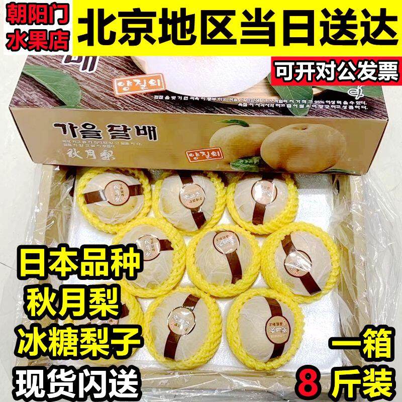 日本品种秋月梨冰糖梨子羊脂梨南水梨 礼盒装 当季时令新鲜水果