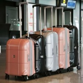 出口意大利轻奢密码 旅行箱子pc拉杆箱日乃本静音轮YKK拉链行李箱