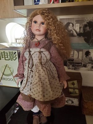 外贸样板60CM陶瓷娃娃大款vintage 老货孤品