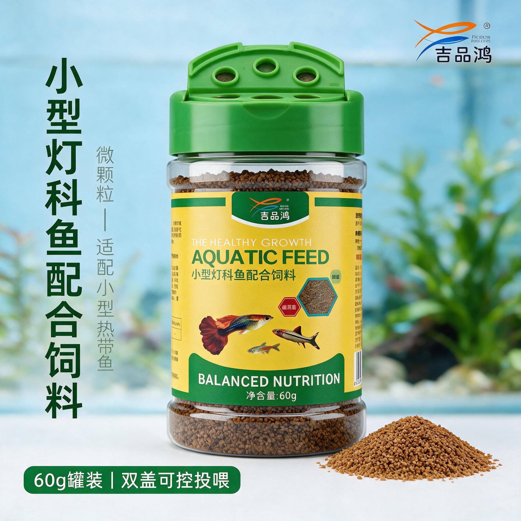 鱼粮饲料小型热带孔雀鱼专用颗粒图片