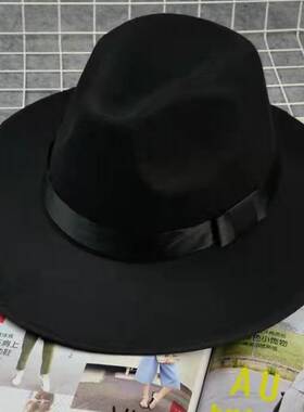礼帽舞台休闲英伦通用四季大檐