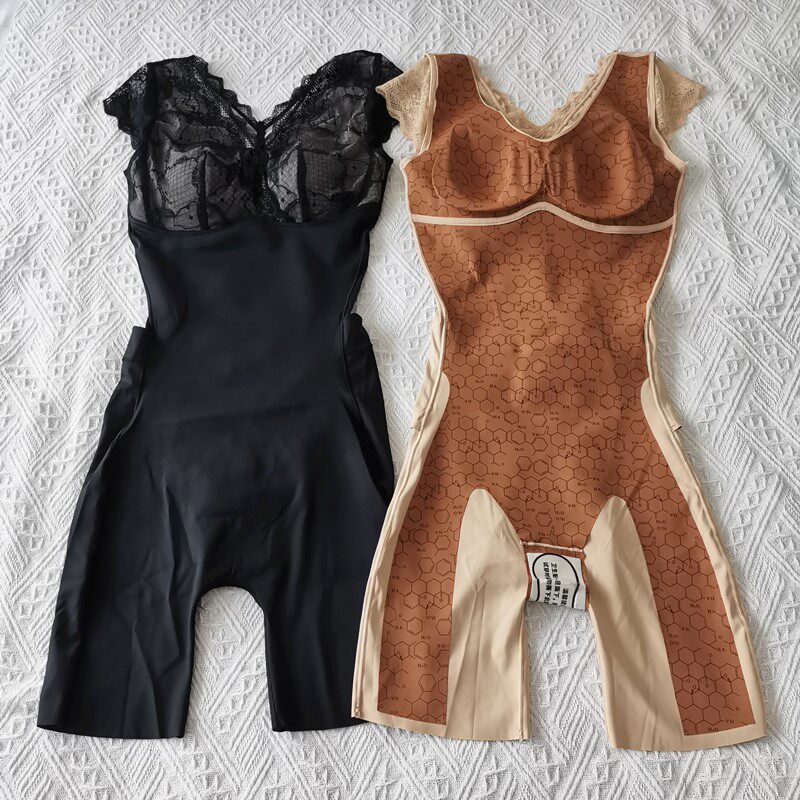 绿时代8832仙女袖黑绷带V领暖宫胸垫蕾丝能量石带文胸后脱体雕衣