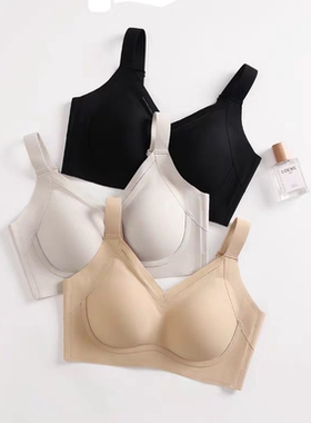 茜妮兰39180健康养护内衣舒适透气薄款无钢圈大胸显小收副乳文胸