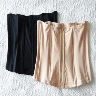 绿时代813薄款 腰封高弹网纱透气带拉链产后束腰收腹塑身美体腰夹