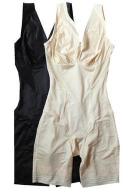 绿时代软塑海藻负离子火山能量石暖宫护宫束塑身平角连体衣21802