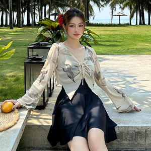agliondy大码泳衣微胖女孩遮肉海边2026新款高级感保守胖mm泳装