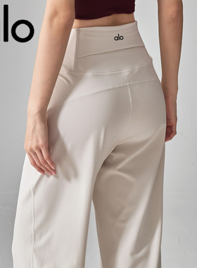 AIo宽松直筒运动裤垂感显瘦高腰跑步训练秋季训练透气瑜伽裤新款