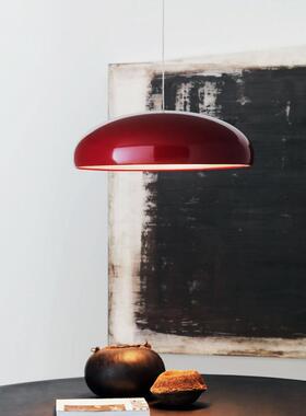 意大利Fontana Pangen红色岛吊灯简约现代卧室书房中古餐厅吊灯