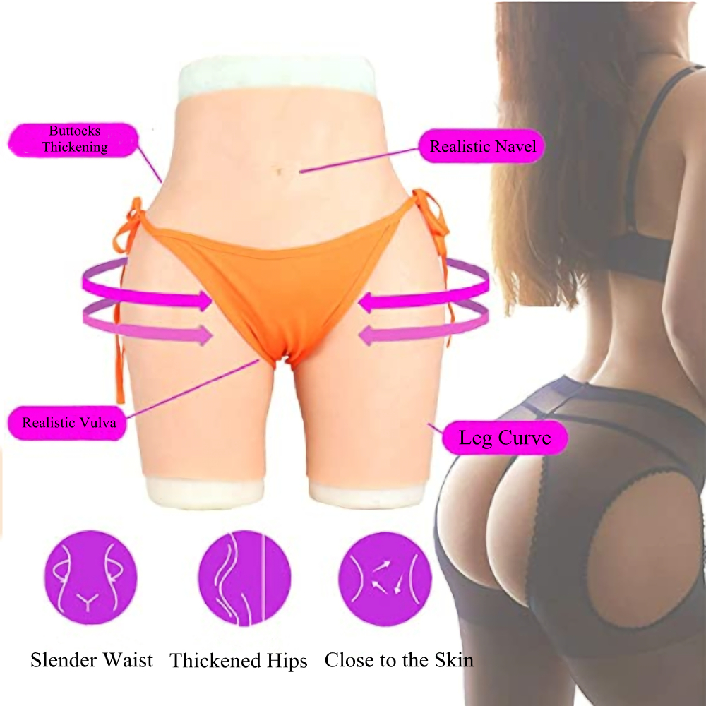 硅胶丰臀丰胯假阴裤变装cos女装