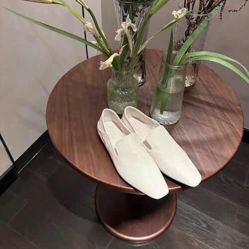 平底单鞋软皮踩跟两穿乐福鞋