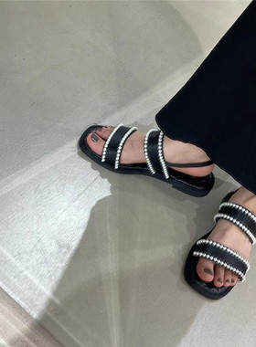 Oh! Chic Update:)20SS! 反馈超好！复古手工串珠珠子防滑底凉鞋