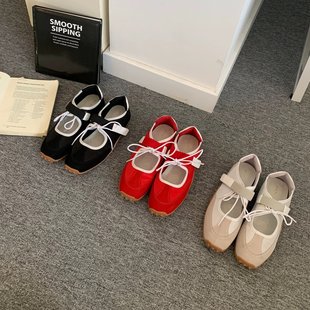 韩版 RUI 魔术贴玛丽珍鞋 女2026年春款 JIA 百搭休闲复古阿甘鞋 MEI