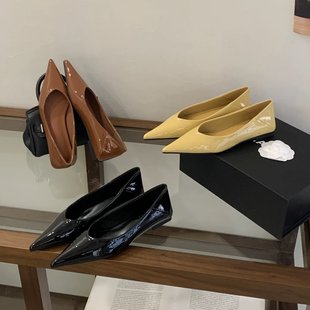 BEAN 女百搭一脚蹬漆皮单鞋 MONTH 尖头浅口单鞋 2026春款 COLORED