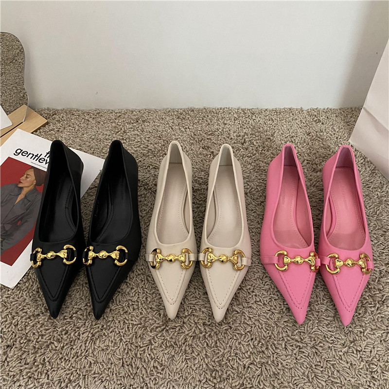 气质名媛OL通勤细跟猫跟女鞋