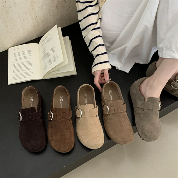 牛反绒内增高勃肯鞋2025新款