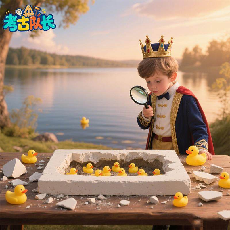 考古挖宝玩具可爱小黄鸭儿童动手工DIY发掘宝藏男女孩岁,玩具/童车/益智/积木/模型,挖宝玩具,淘宝优惠券,粉丝福利购,淘宝优惠卷