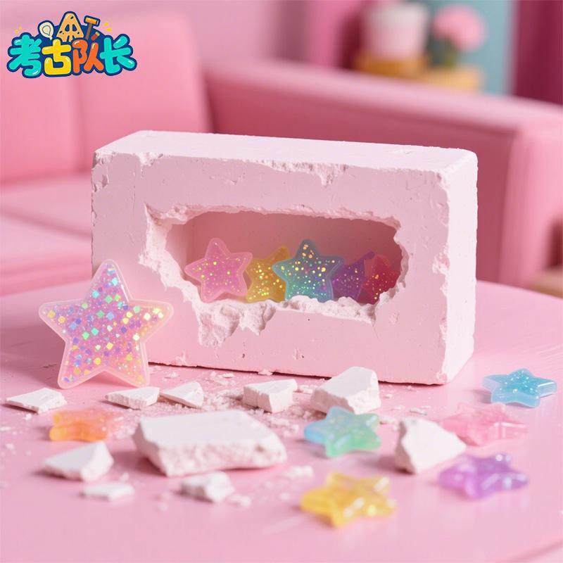 考古挖宝玩具魔法星星儿童女孩手工DIY过家家发掘宝藏岁,玩具/童车/益智/积木/模型,挖宝玩具,淘宝优惠券,粉丝福利购,淘宝优惠卷