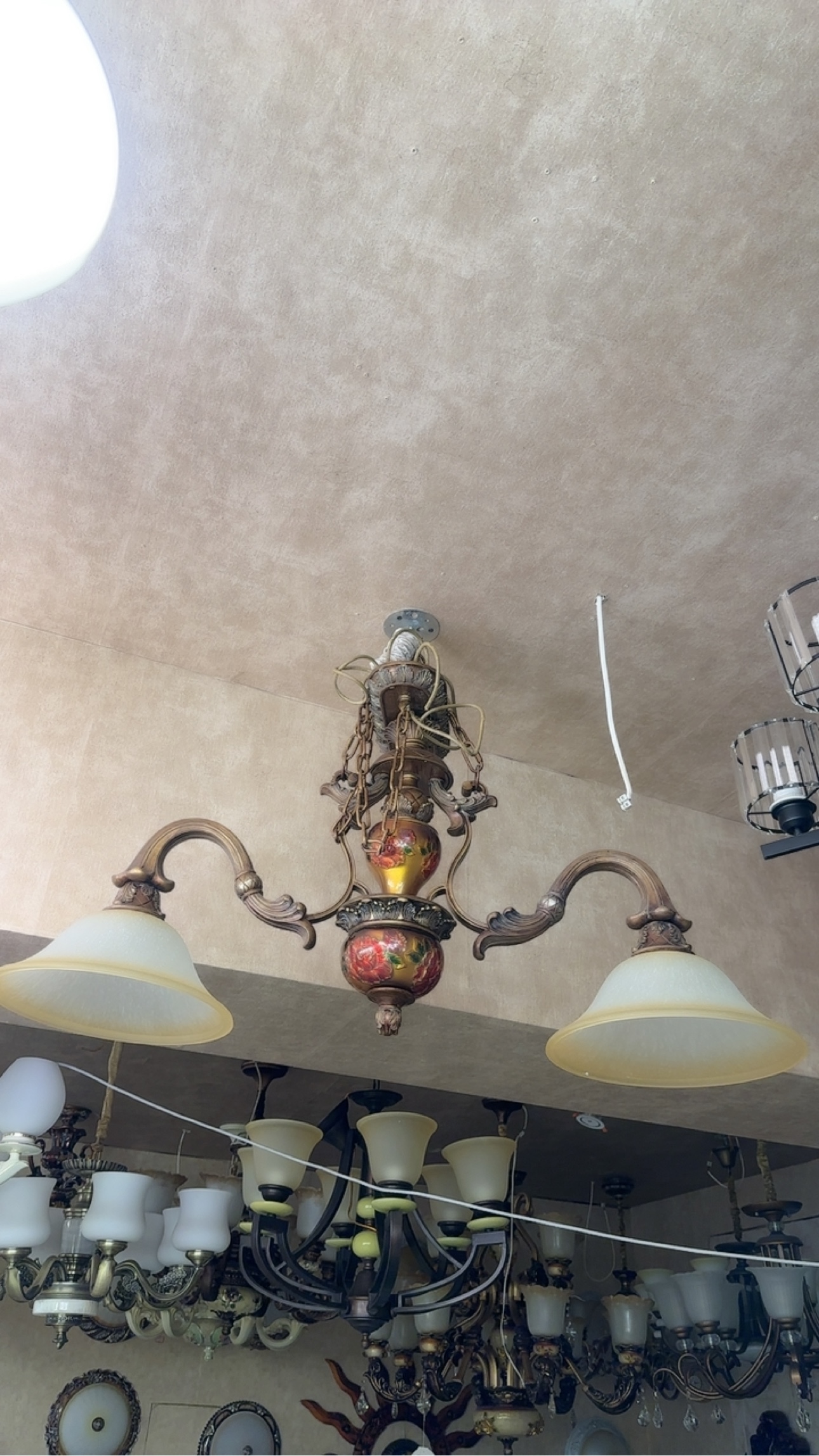 美式吊灯客厅主灯欧式铁艺复古田园乡村别墅大厅复式楼梯餐厅灯具