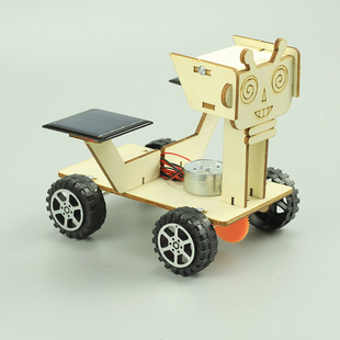太阳能小汽车手工科教小制作材料包火星探测车diy月球车科学实验