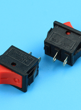 10*15MM超小型船型开关KCD11-101微型2脚2档迷你8.5*13.5红色按钮