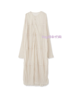 Sayi日本直邮 ETRE TOKYO 透视褶皱连衣裙 1225130029