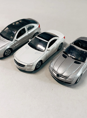 1/64威利WELLY瑕疵处理合金车模奔驰轿车敞篷车suv沙盘场景道具