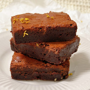 泽爸现烤巧克力布朗尼磅蛋糕brownie可可欧包网红甜品零食