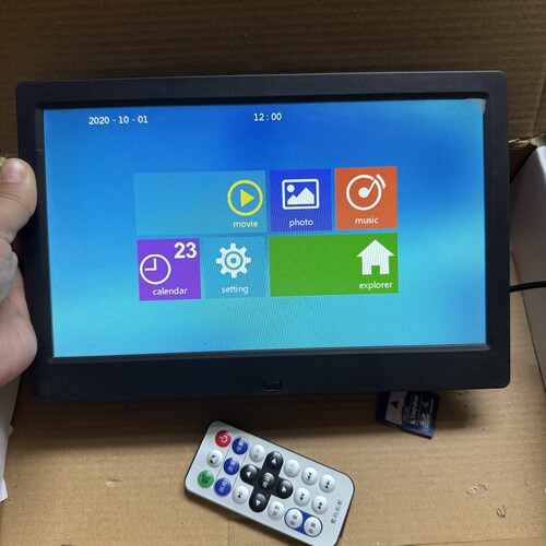 10寸超薄数码相框电子相册架视频广告机播放器多功能清货一个