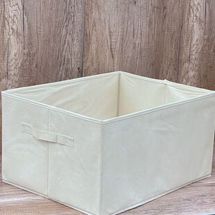 大号无盖衣物收纳箱纯色储物箱 26CM 杂物筐折叠整理箱