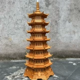 旋转发光中式室内木雕摆件