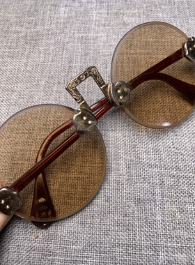 天然老水晶石头镜东海复古老上海大亨民国地主眼镜墨镜太阳镜