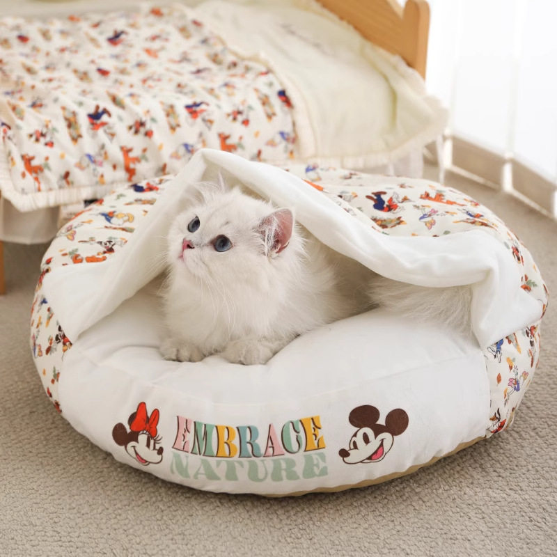 猫窝狗窝四季通用狗狗垫子睡垫可拆洗宠物猫睡袋猫咪约克夏小狗窝