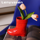 LENYVASEN 饰品摆设花瓶收纳礼物 小众靴子花瓶陶瓷创意摆件桌面装