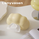 LENYVASEN 云朵纸巾盒棉花糖奶油抽纸盒客厅家用创意陶瓷桌面摆件